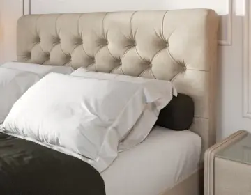 Кровать Беатриче с пм 160х200 Ultra (sand)