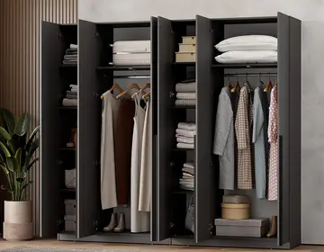 Гардеробная Таргет графит