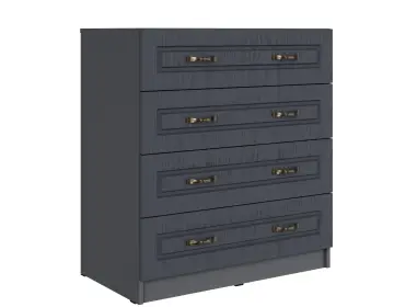 Комод Апполия 4 ящика Графит серый