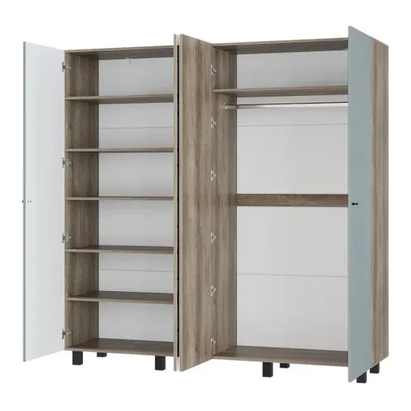 Шкаф 4-х створчатый Олива ШК-13 муссон софт