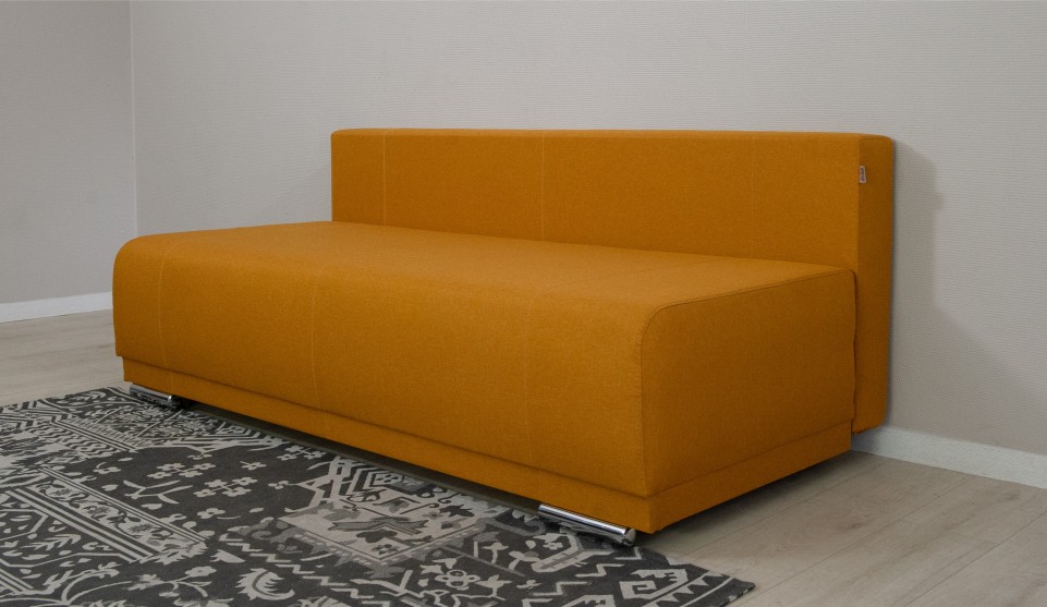 Капри диван прямой (Тип A, Savana plus (yellow), 