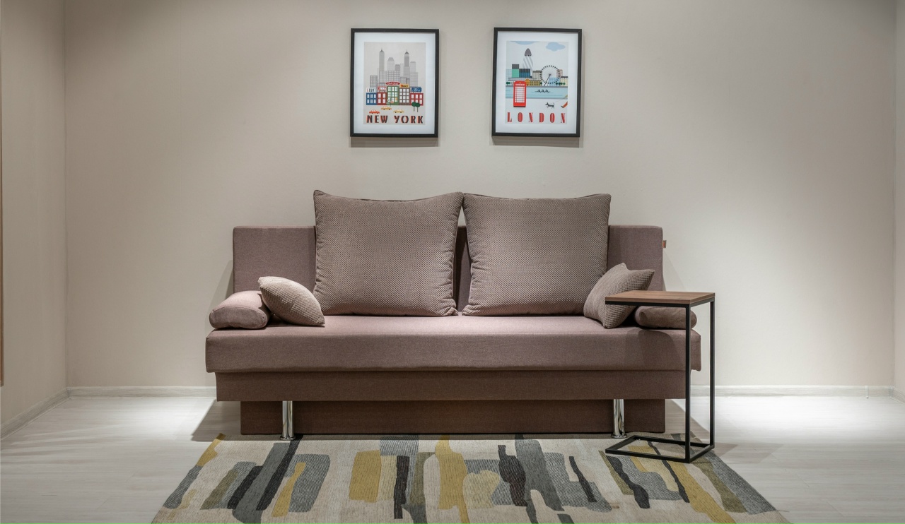 Вика диван прямой (Тип B, Savana (latte), Citus N