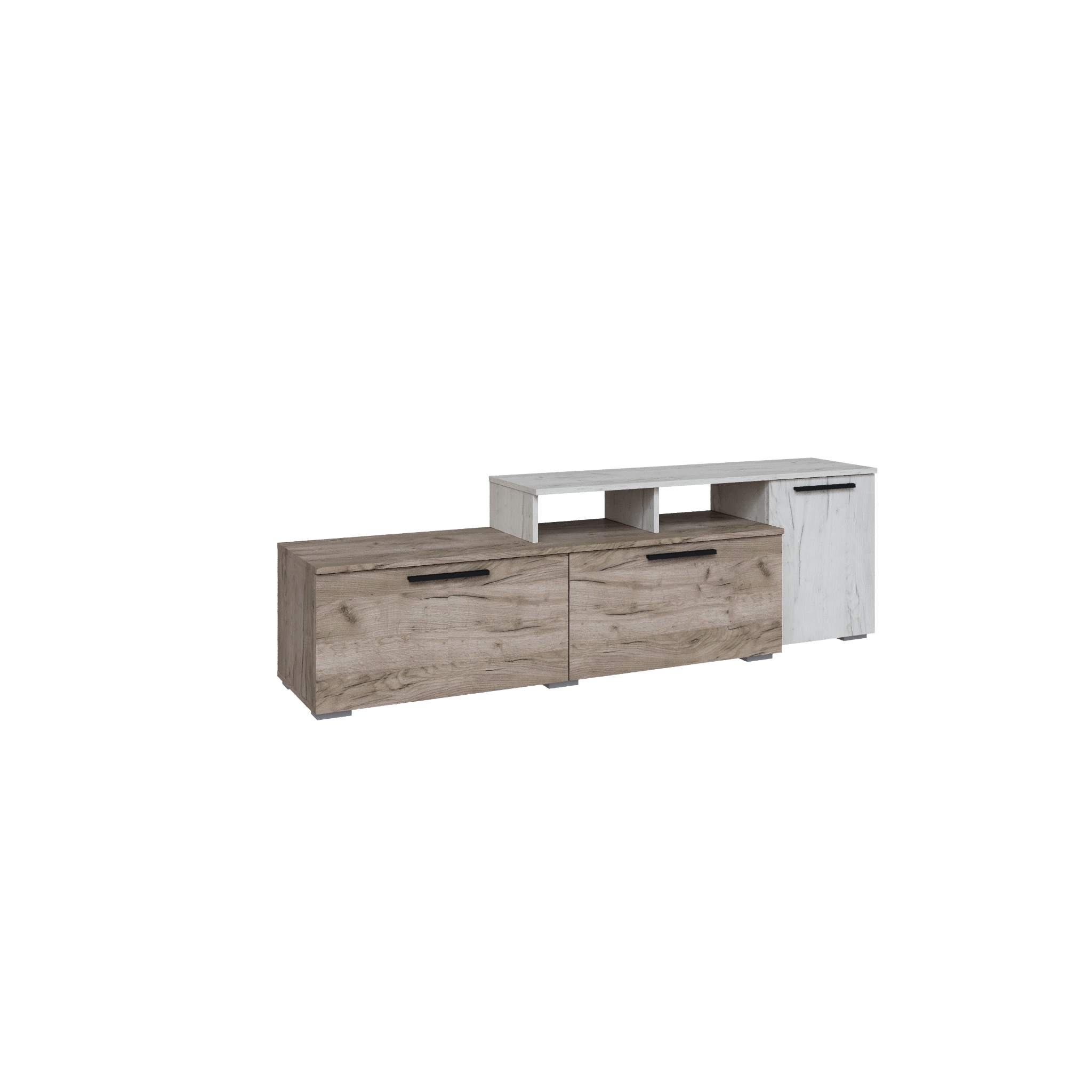 Альберо Тумба ТВ малая дуб крафт серый/дуб крафт 