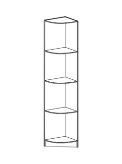 ПУ 301 Макарена ЛДСП торцевая полка