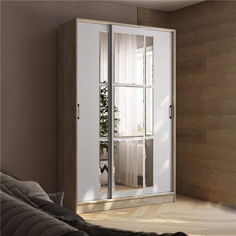 Шкаф-купе Стиль-2 1600 дуб крафт серый/камень сер