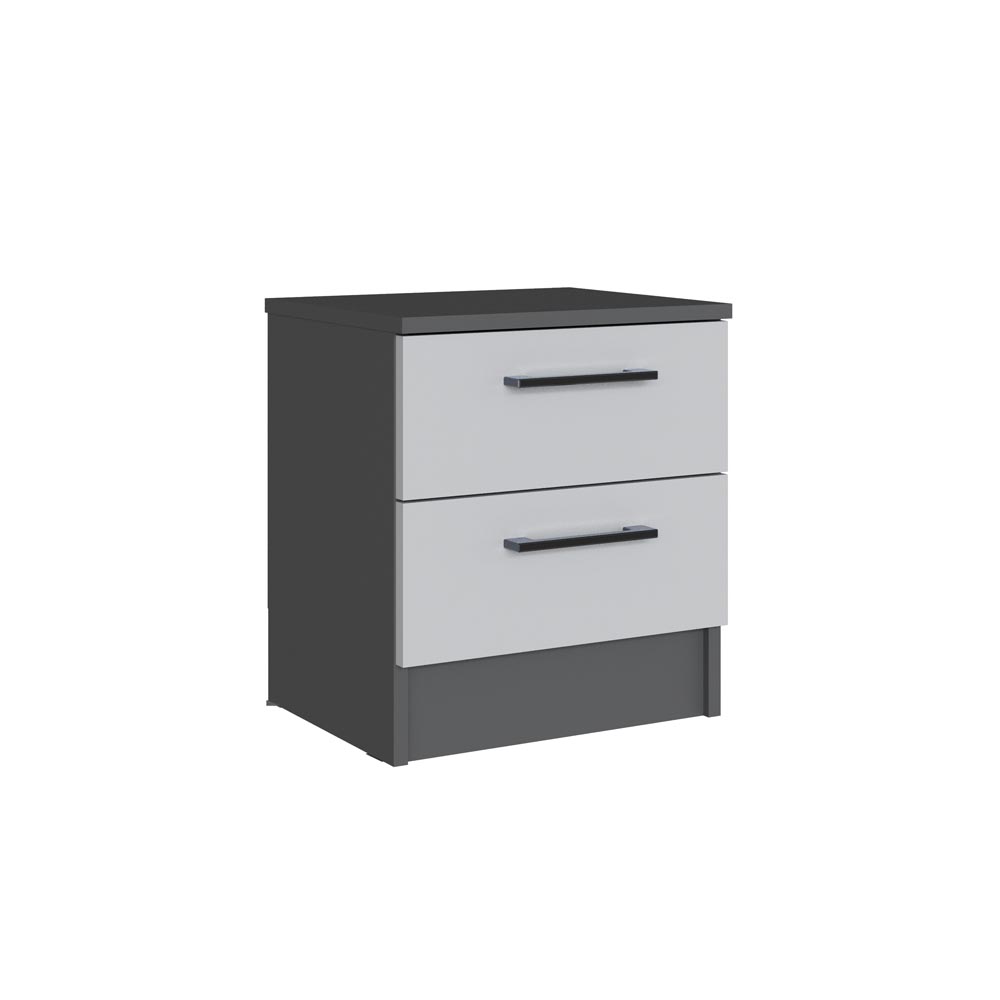  Вегас Тумба прикроватная графит серый/камень сер