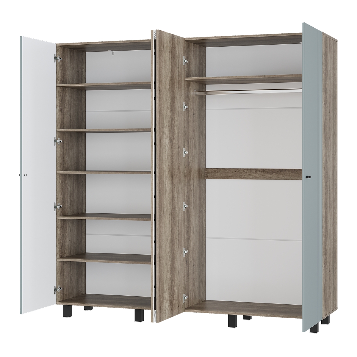 Шкаф 4-х створчатый Олива ШК-13 шарли бриз