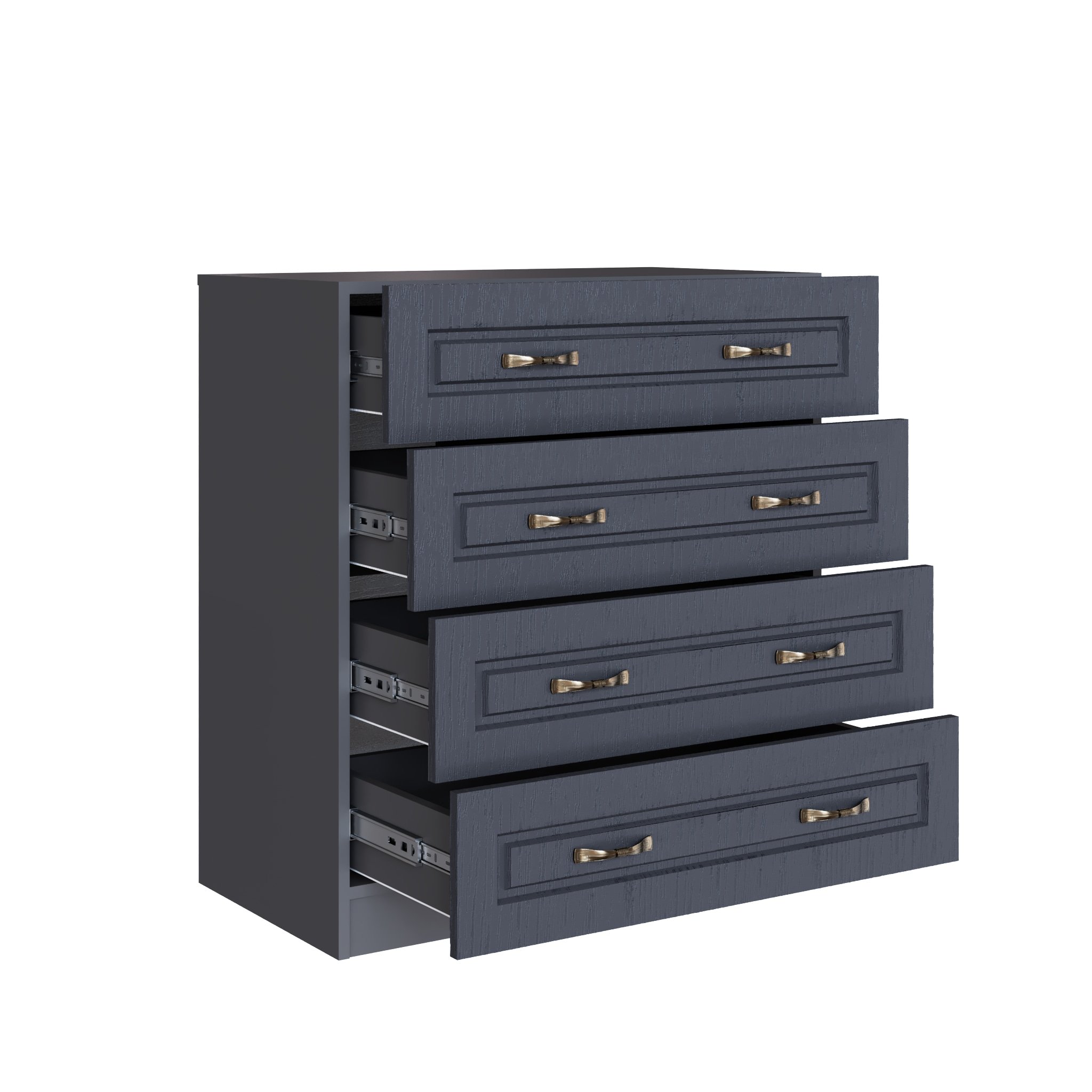 Комод Апполия 4 ящика Графит серый