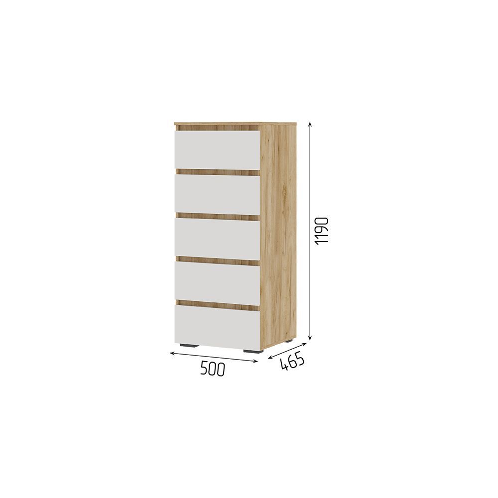 Хелен КМ 03 Комод 502 5 ящиков (Стенд)