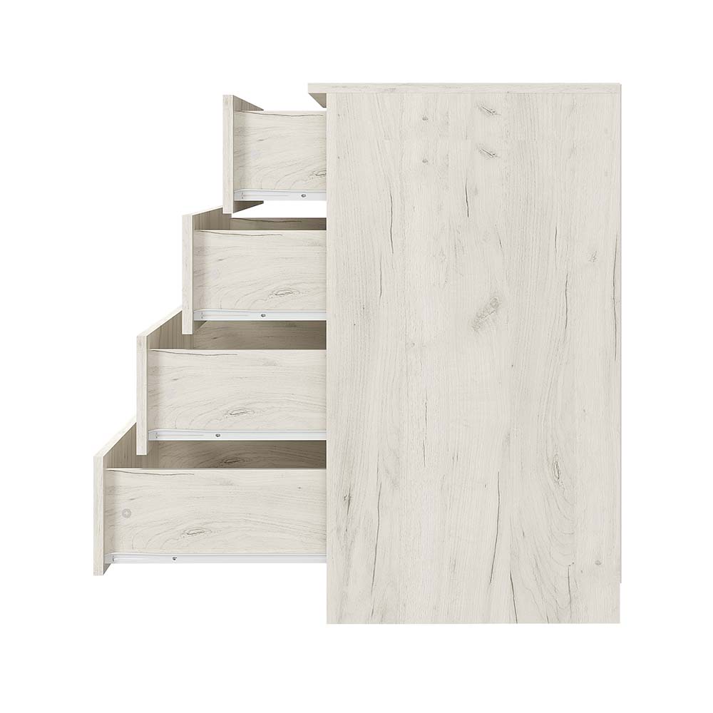 Комод 850 Фиеста дуб крафт белый