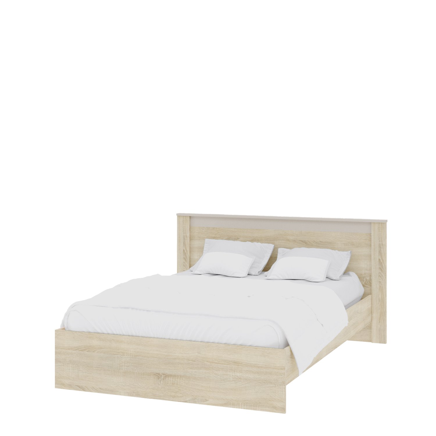 Адель кровать (1,4) дуб сонома/кашемир