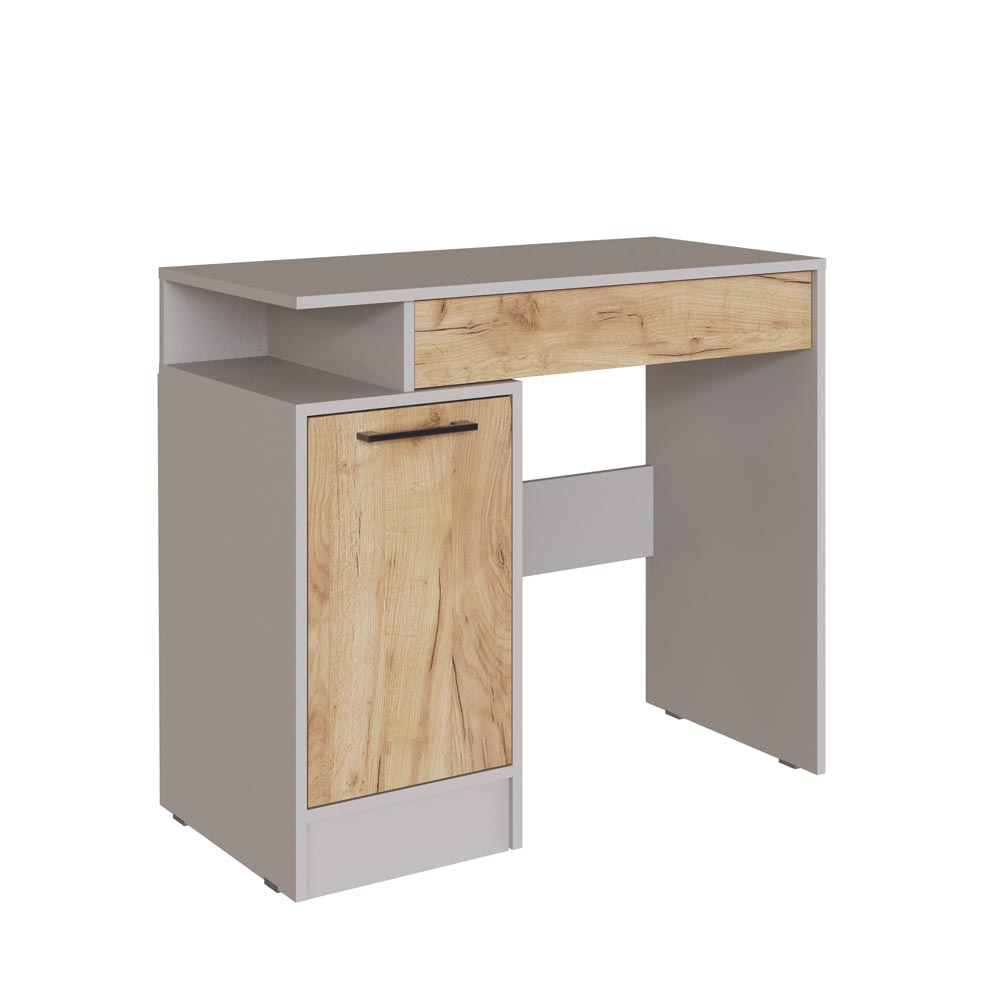  Вегас Стол косметический кашемир/дуб крафт золот