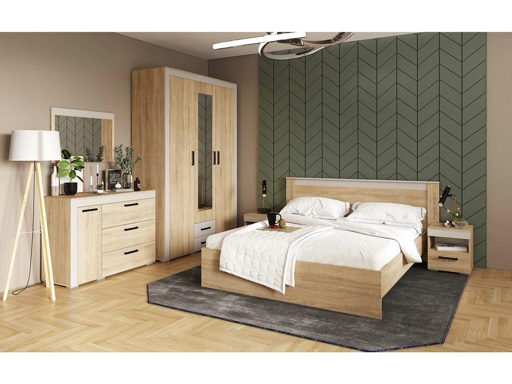 Спальня Адель (Дуб сонома/Кашемир)