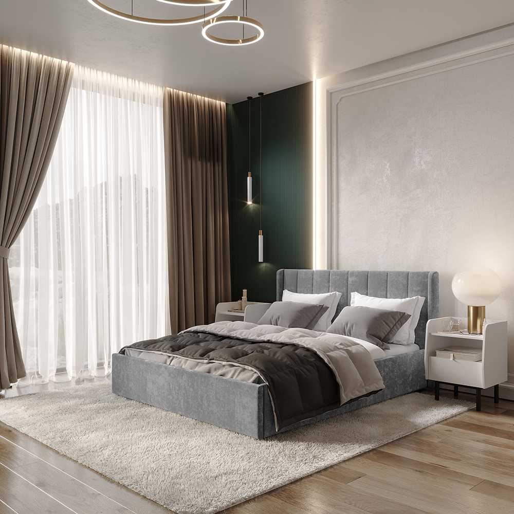 Кровать 1,4 м Версаль КР-13 хром