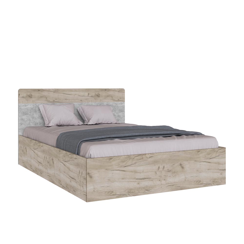  Вегас Корпус кровати 1,4 дуб крафт серый/цемент