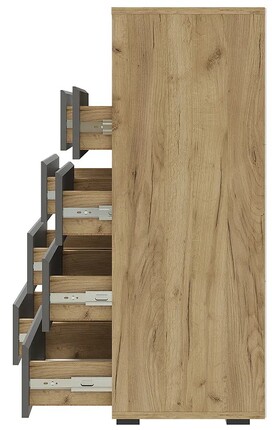 Твист Комод КМ-20 крафт-графит