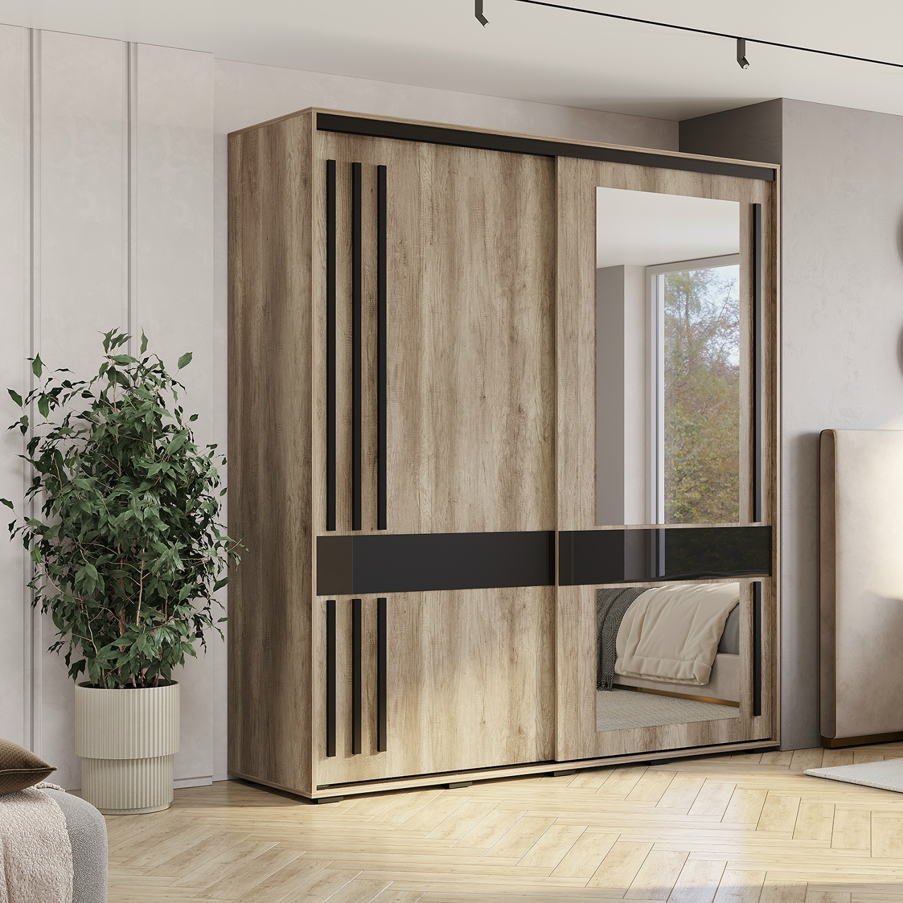 Шкаф-купе Крафт-8 дуб каньон