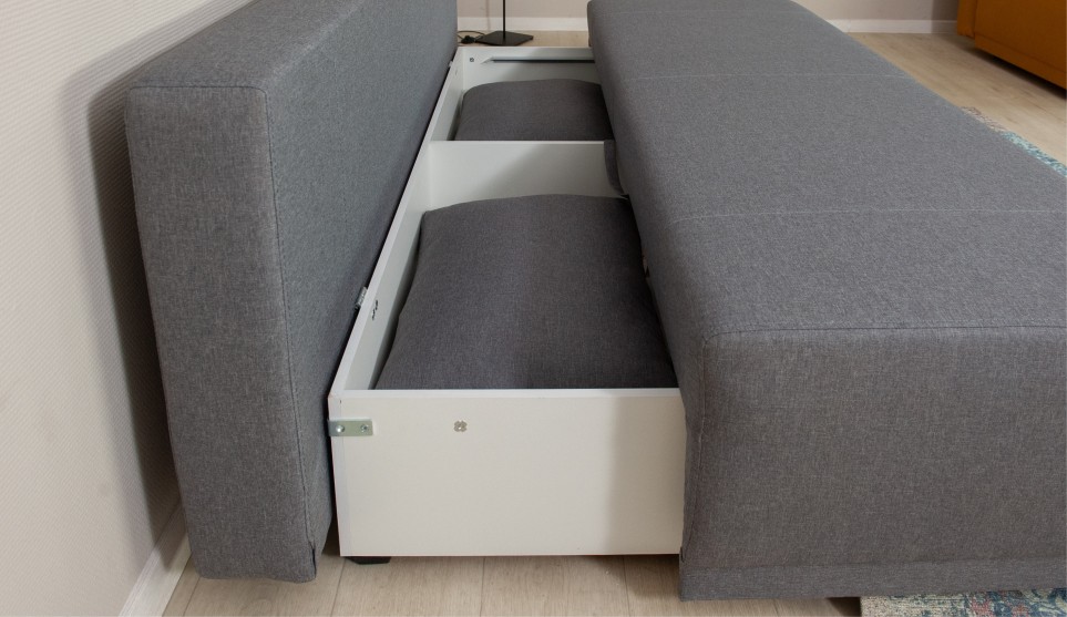 Капри диван прямой (Тип A, Savana plus (mouse), Н
