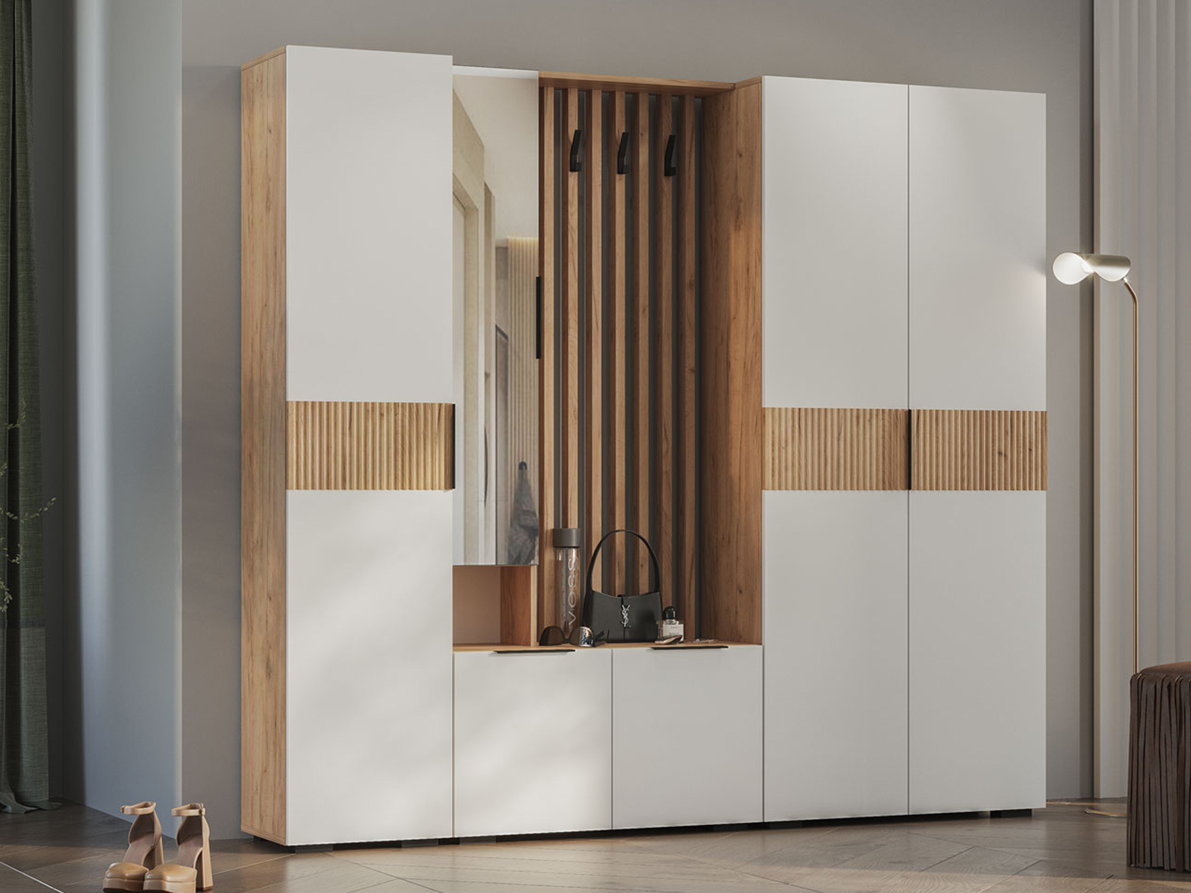 Прихожая Сандра белая