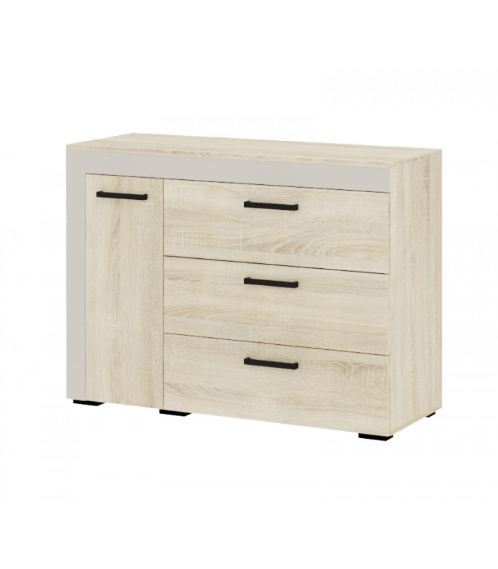 Адель комод дуб сонома/кашемир