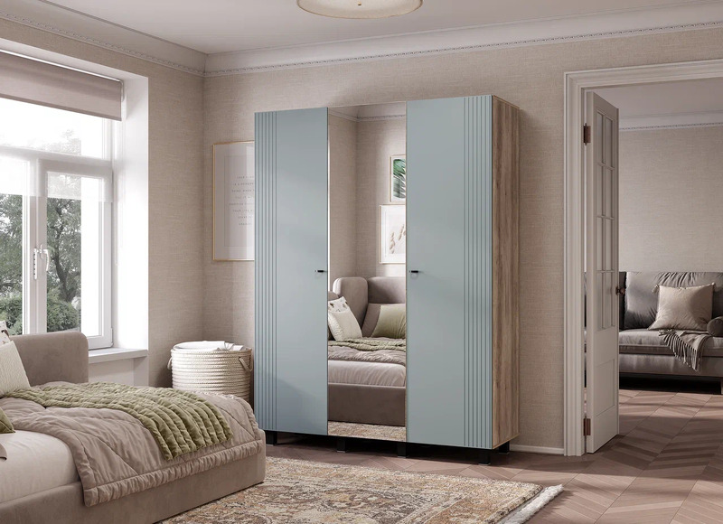 Олива Шкаф 3-х створчатый ШК-08 шарли бриз