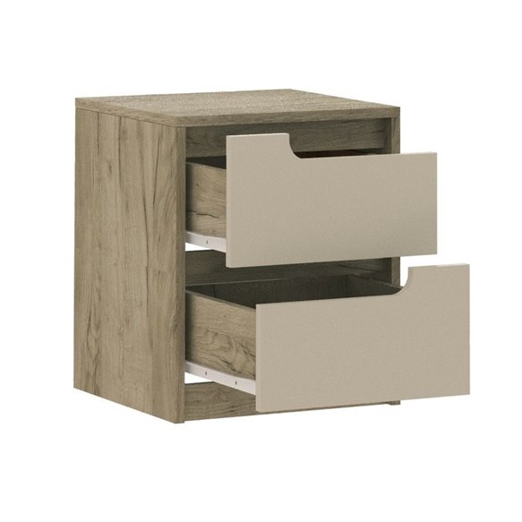 Гавана тумба прикроватная дуб крафт серый/кашемир