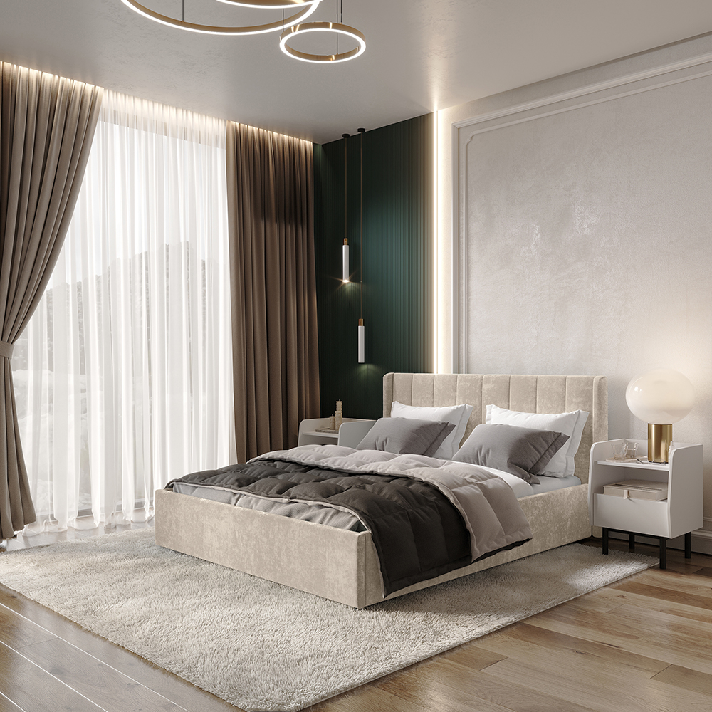 Кровать 1,6 м Версаль КР-18 мокко