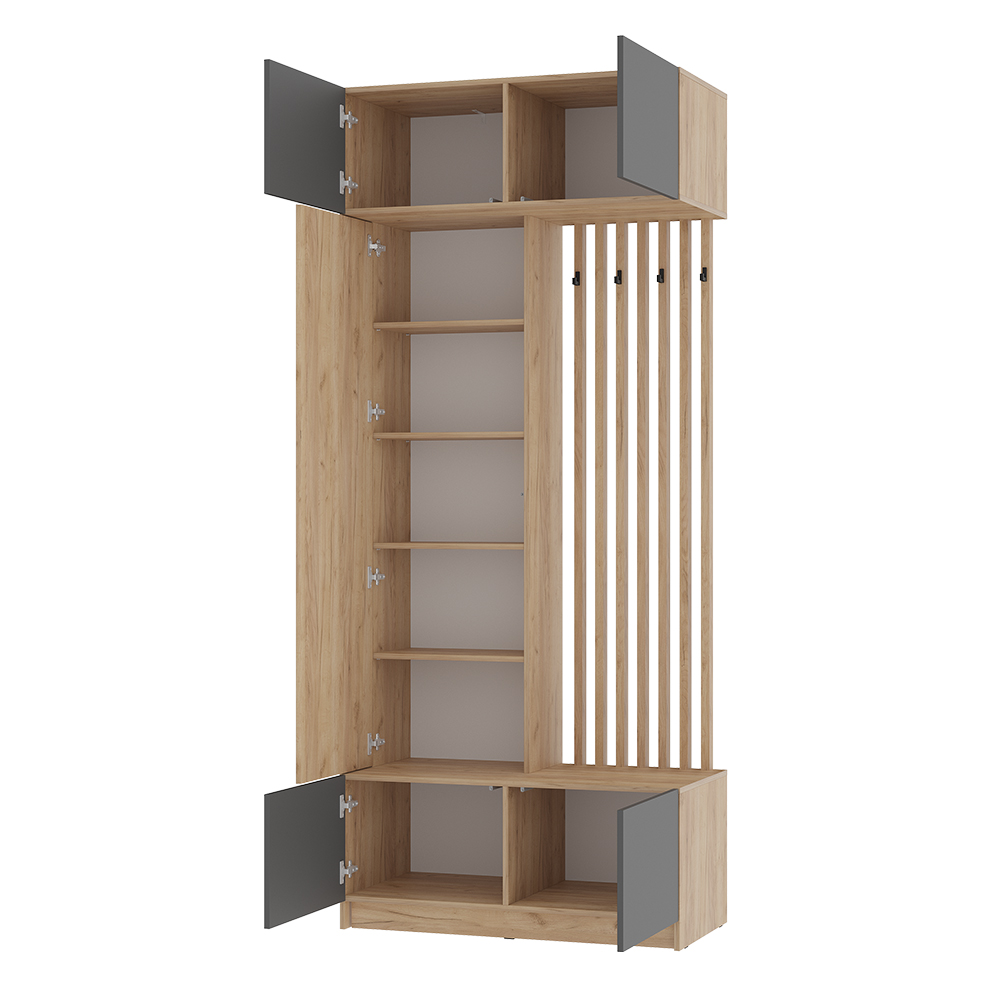 Прихожая Багира ПР-03 крафт/графит