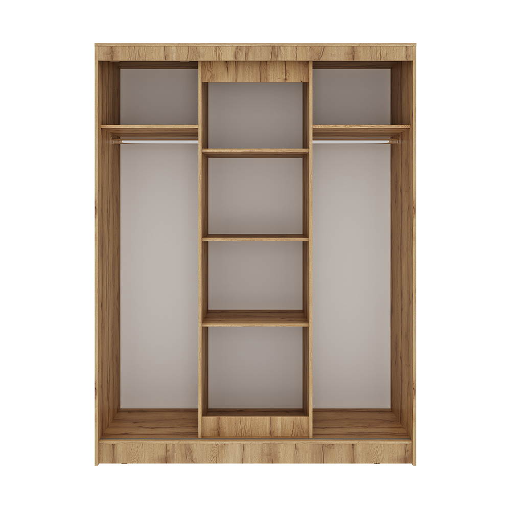 Шкаф-купе Смарт ШКК-06 крафт/графит