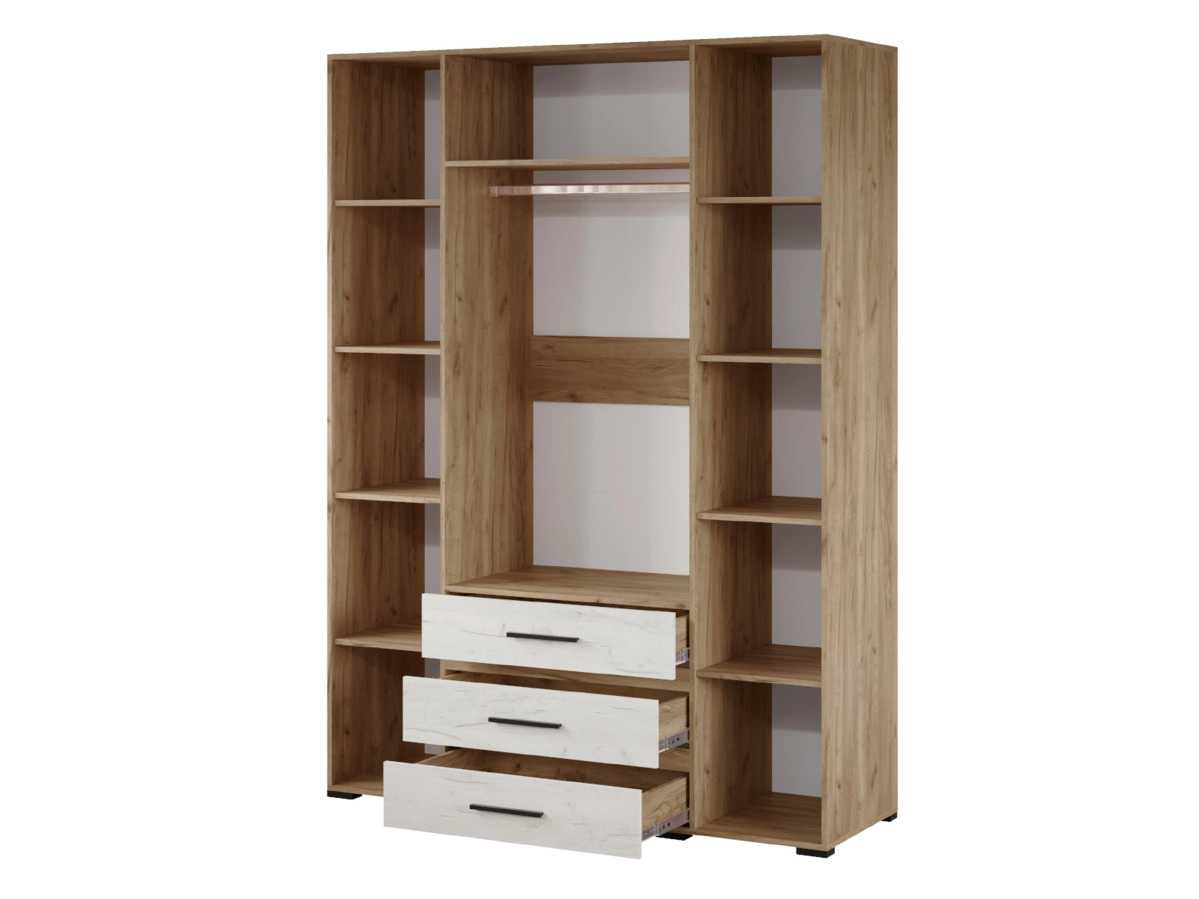 Модена шкаф 4-хств. МШ-24 Дуб крафт табачный/Дуб 