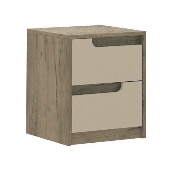 Гавана тумба прикроватная дуб крафт серый/кашемир