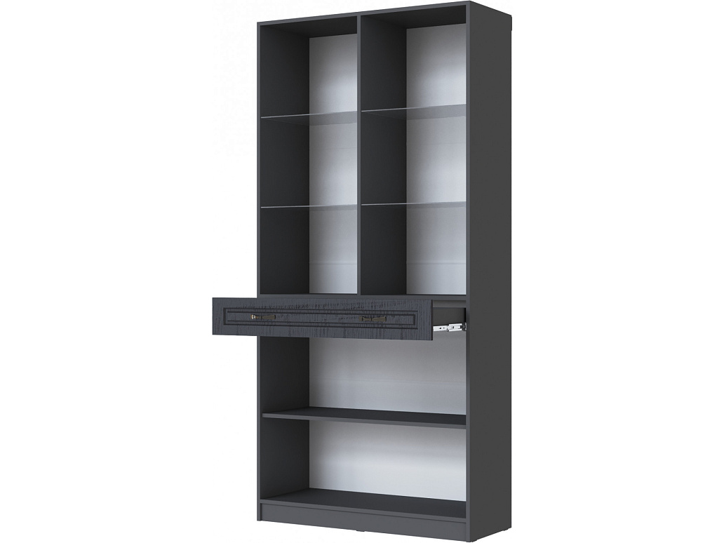 Апполия Шкаф-витрина графит