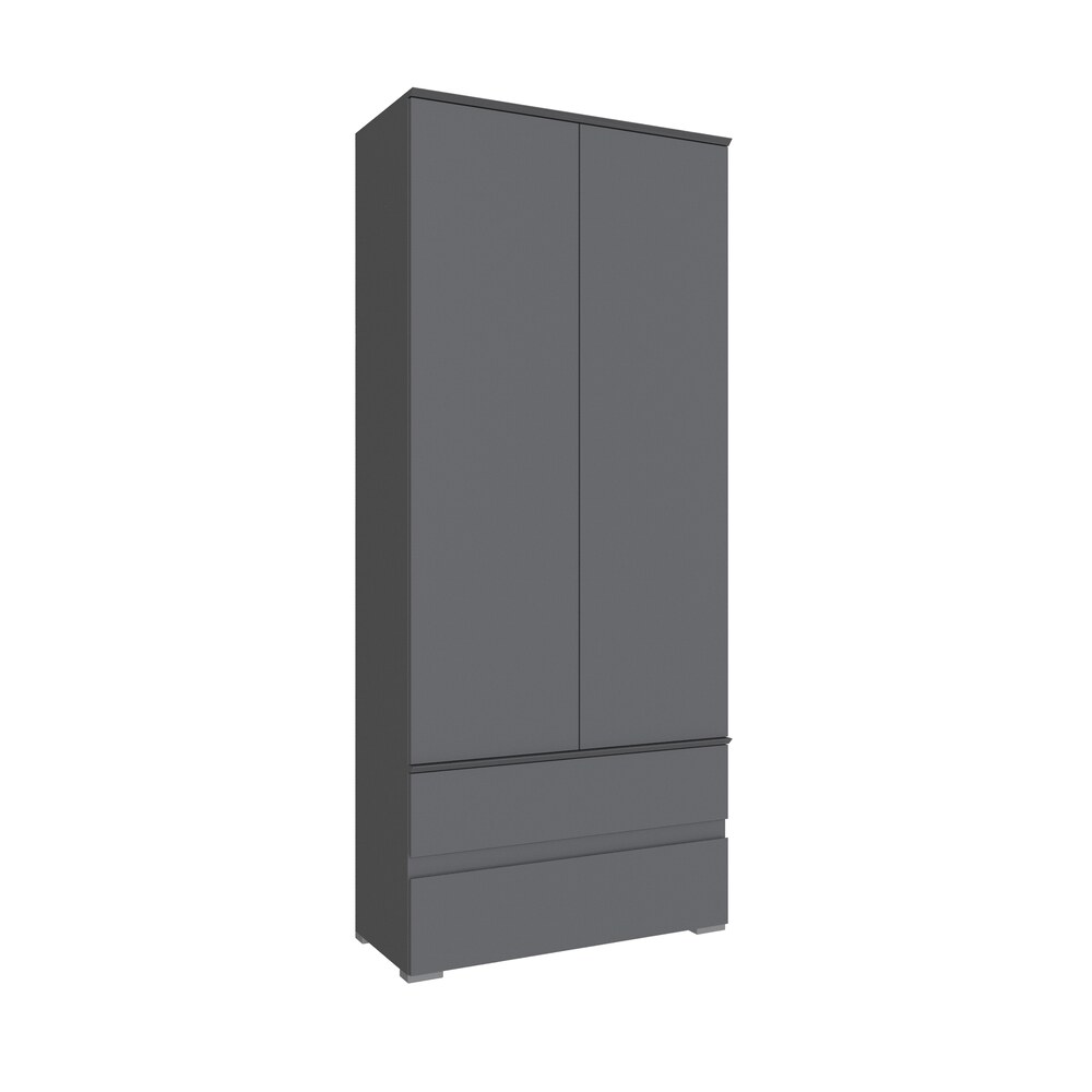 Плейона Шкаф графит серый