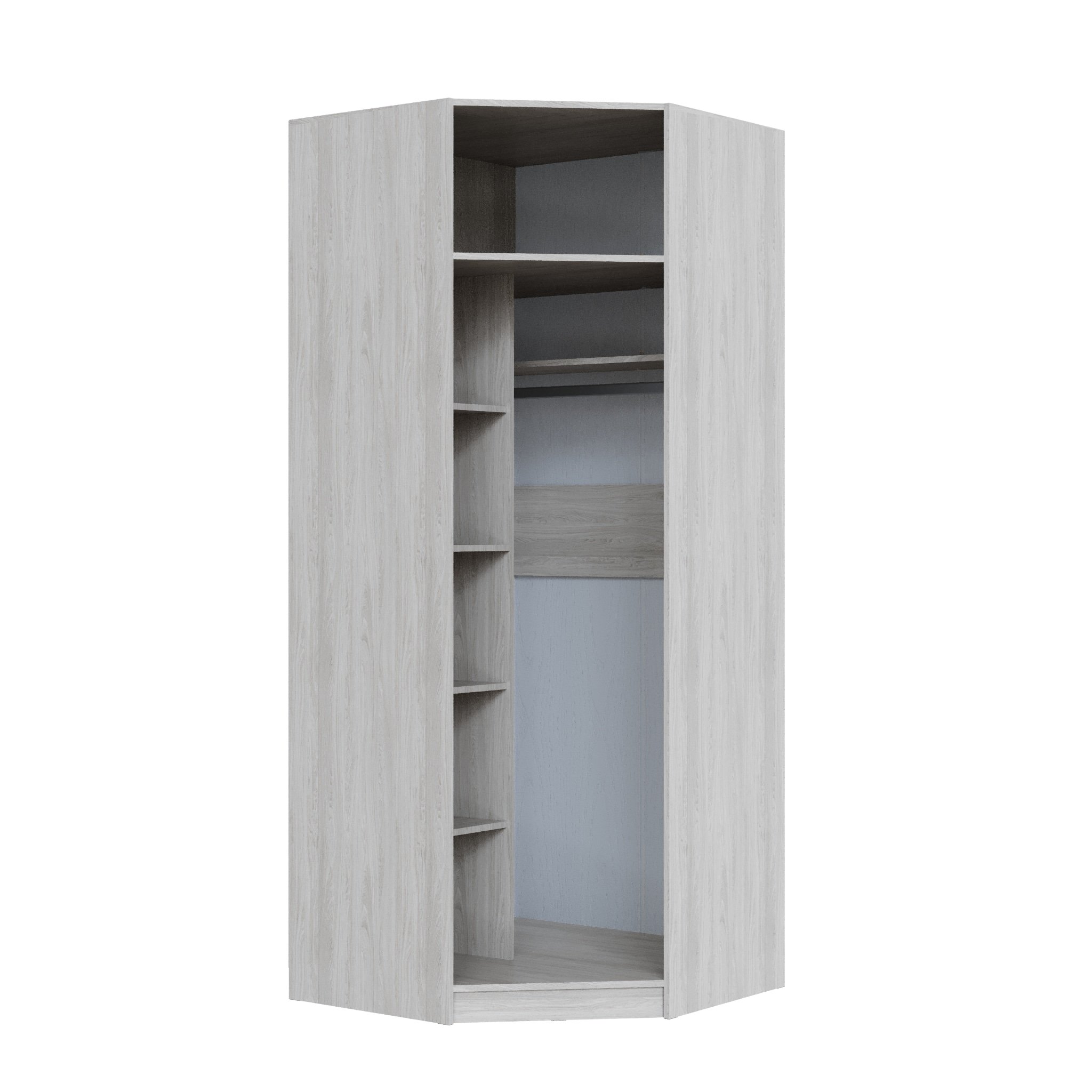 Шкаф угловой Апполия ясень анкор светлый/сандал