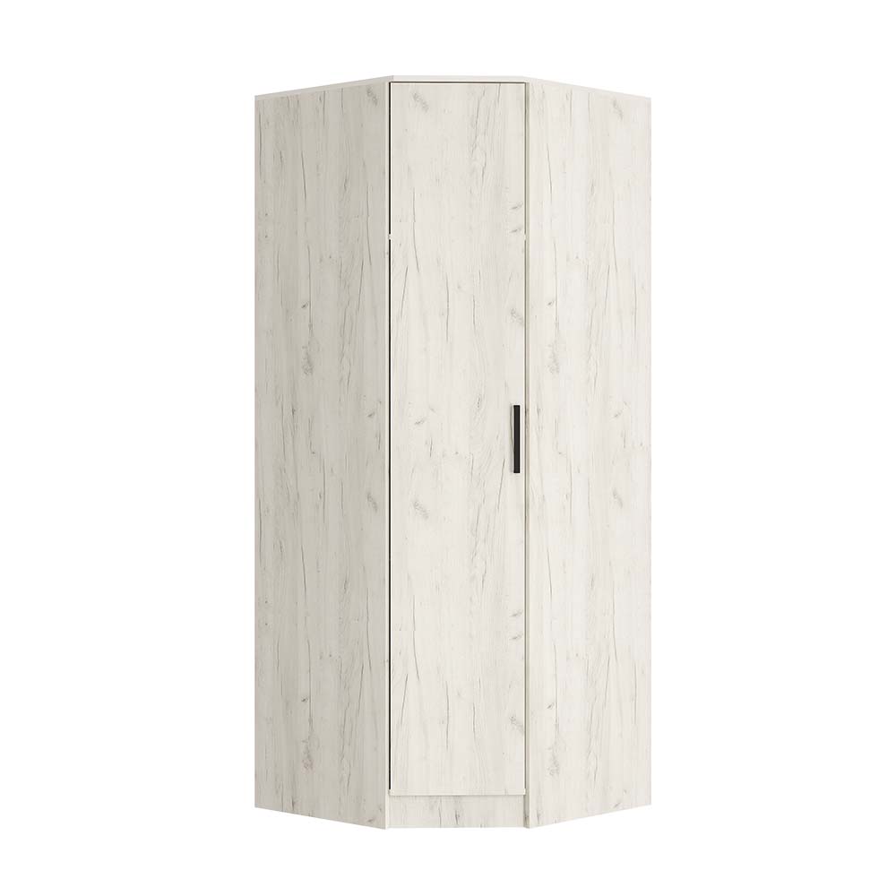 Фиеста Шкаф угловой дуб крафт белый