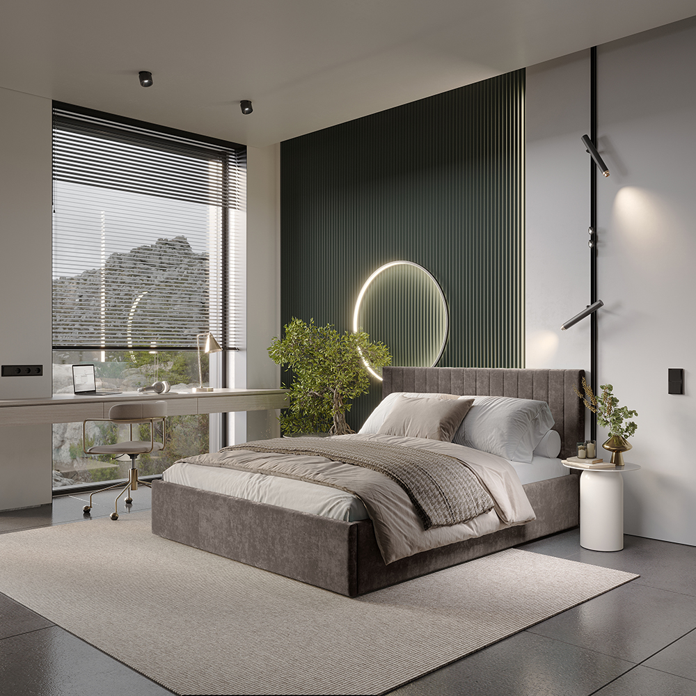 Кровать Хлоя 1,6 м маренго