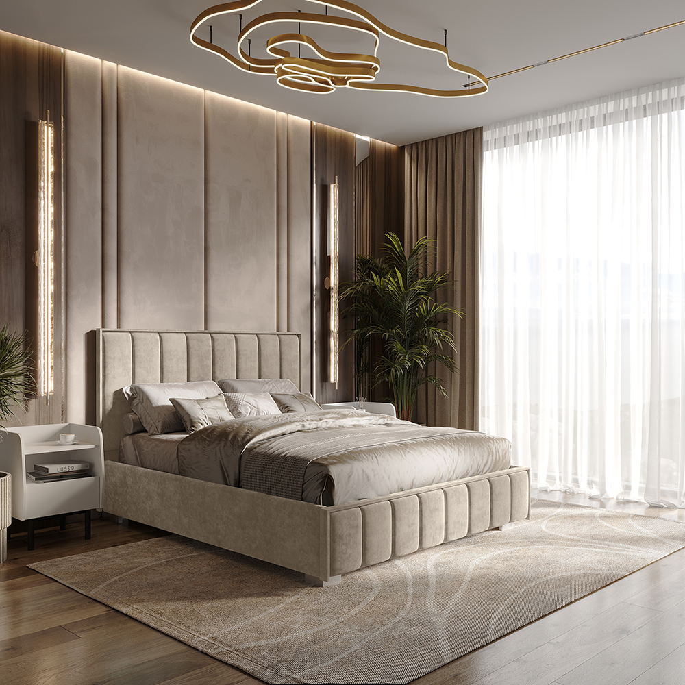 Кровать 1,2 м Мирабель КР-06 мокко