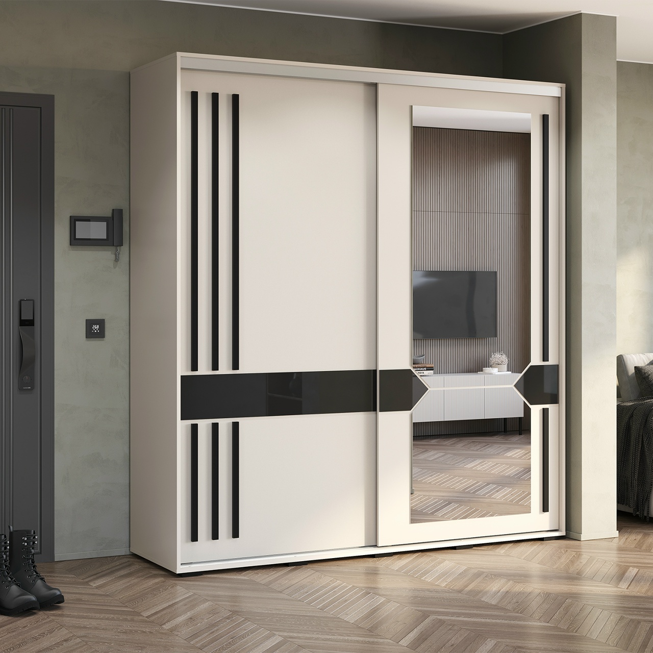 Шкаф-купе Крафт-9 кашемир