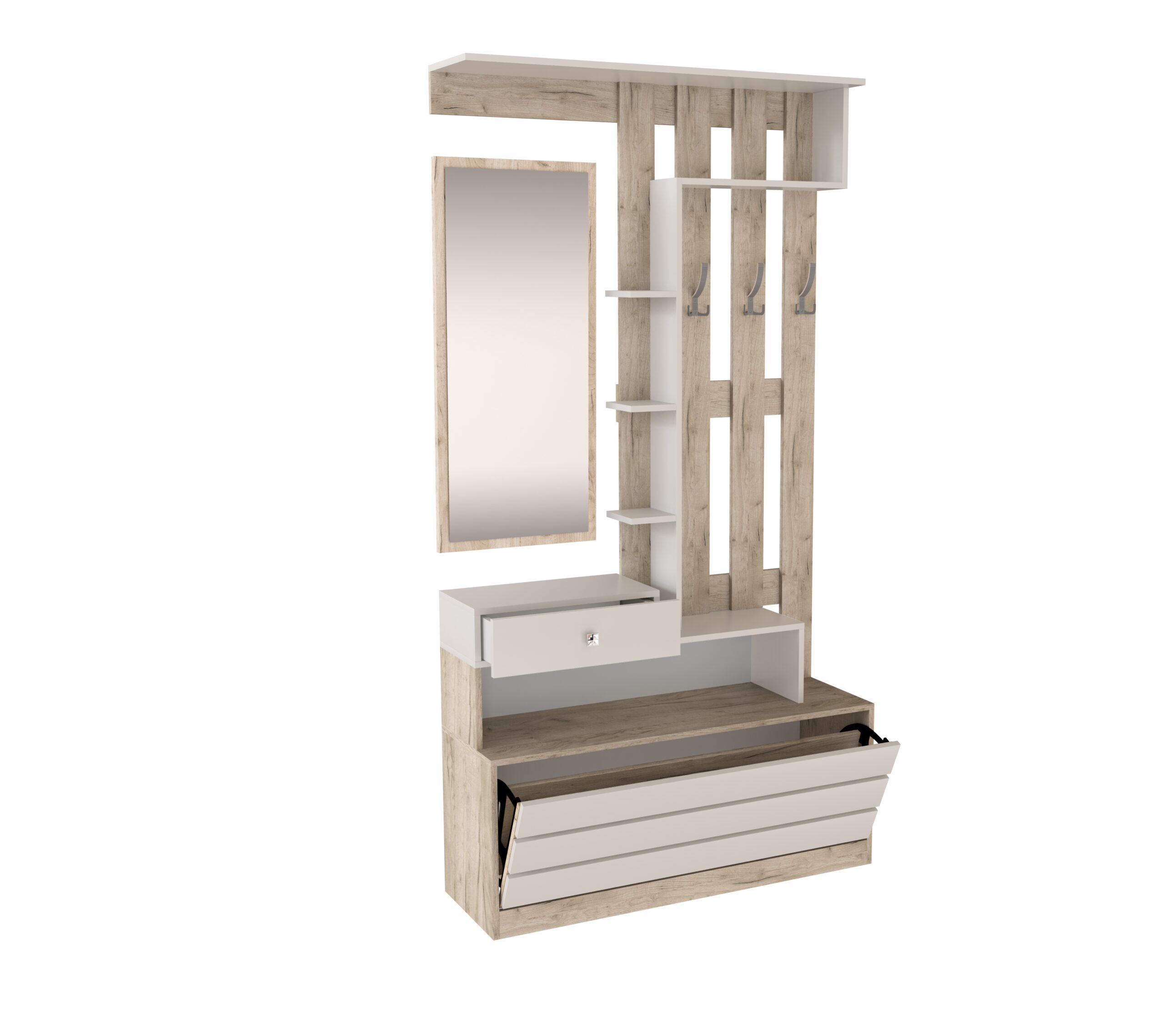 Ямайка центральная секция ЯПЦС-1 дуб крафт серый/