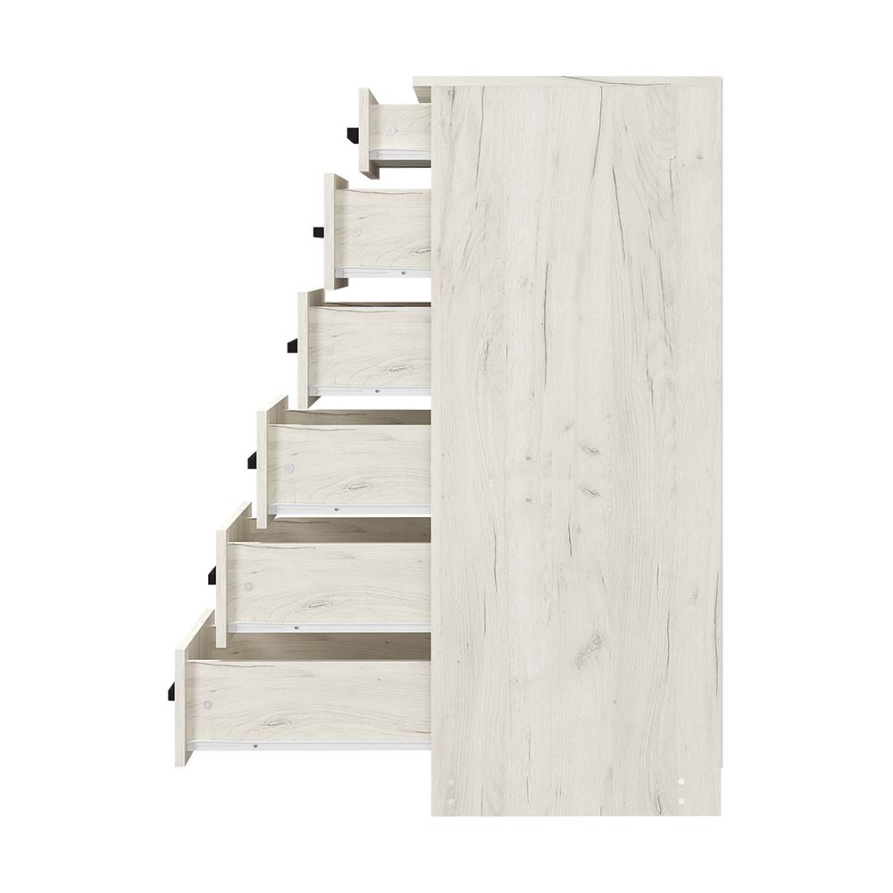 Фиеста Комод 400 дуб крафт белый