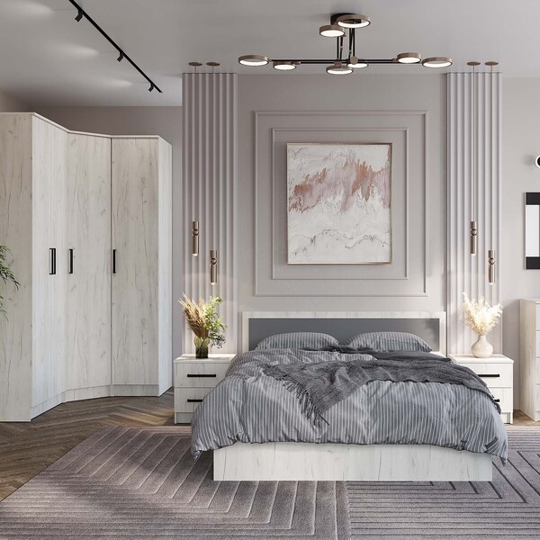 Спальня Фиеста дуб крафт белый