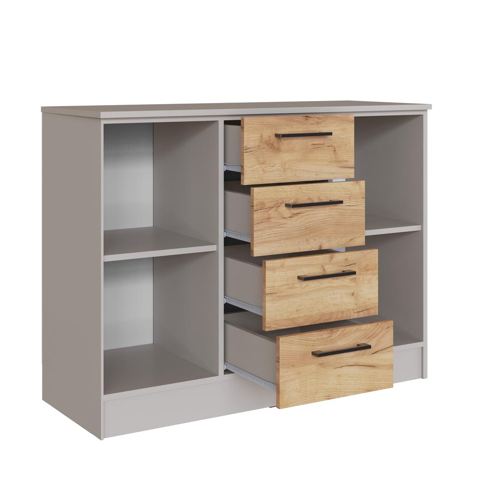 Вегас Комод кашемир/дуб крафт золотой