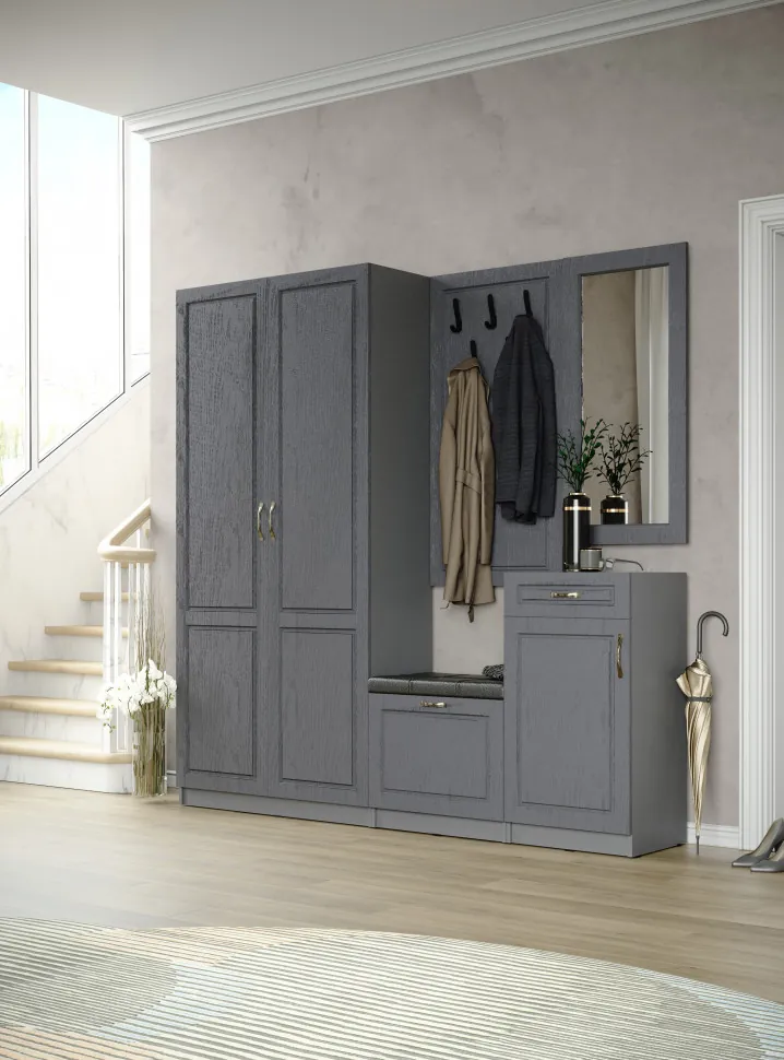 Прихожая Апполия Графит