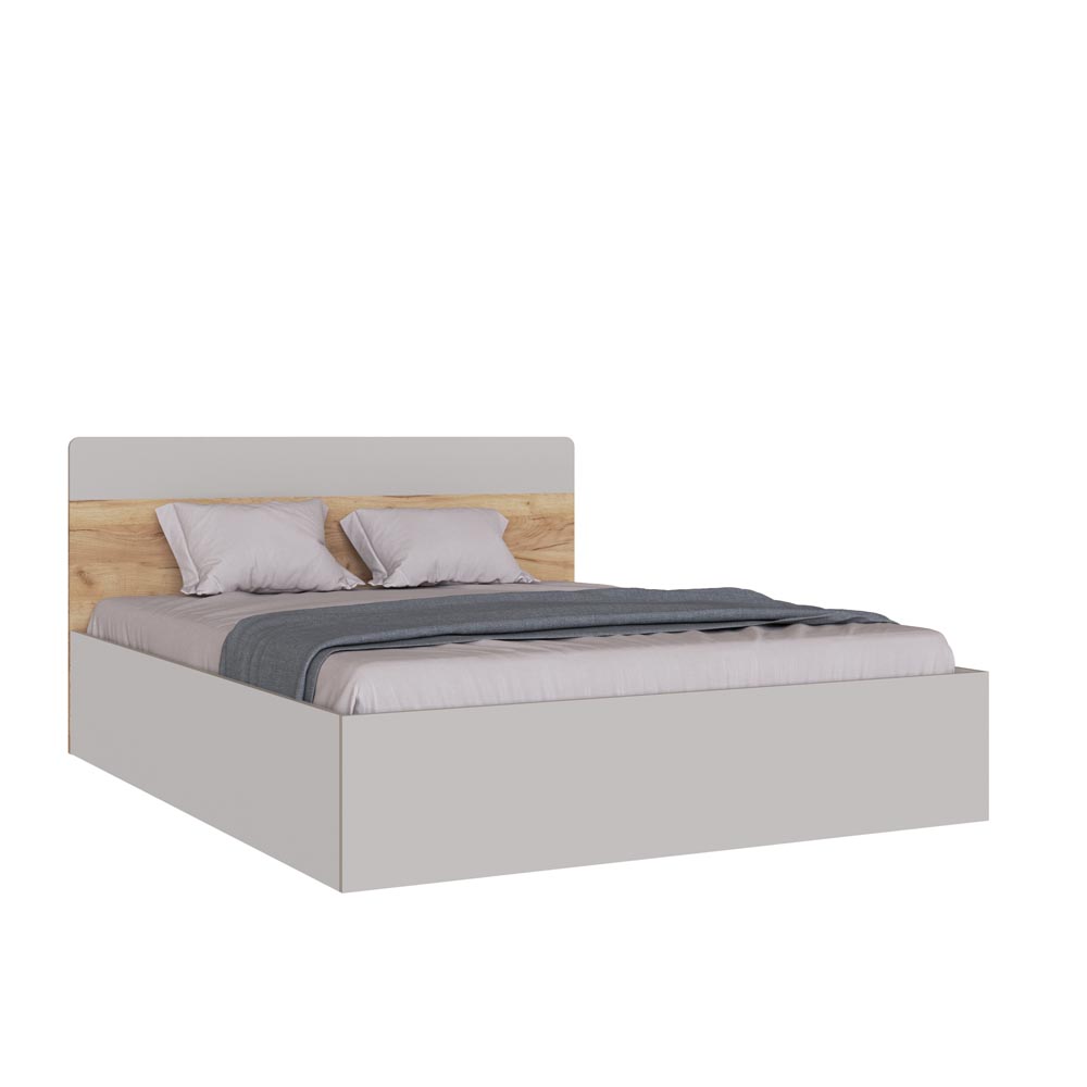 Вегас Корпус кровати 1,4 кашемир/дуб крафт золото