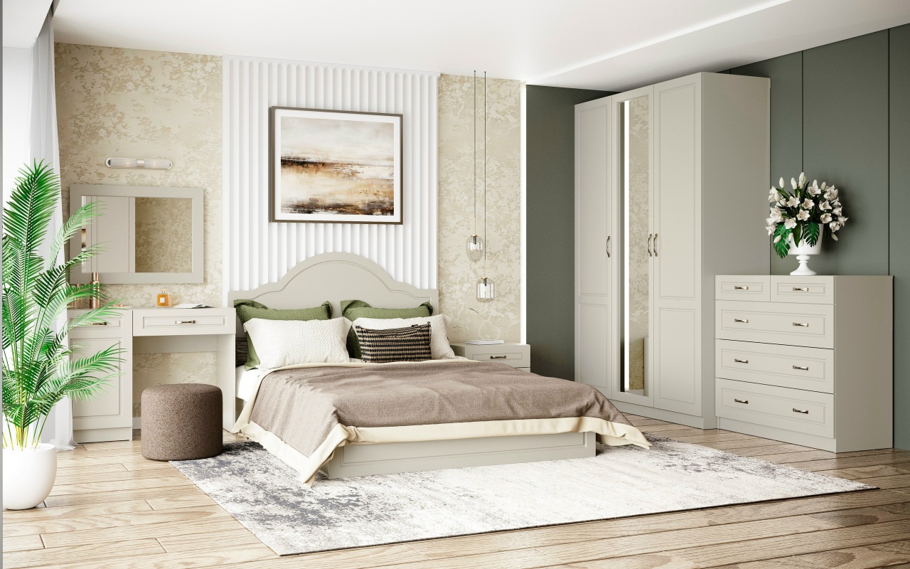 Спальня Апполия Кашемир/Сантьяго Софт