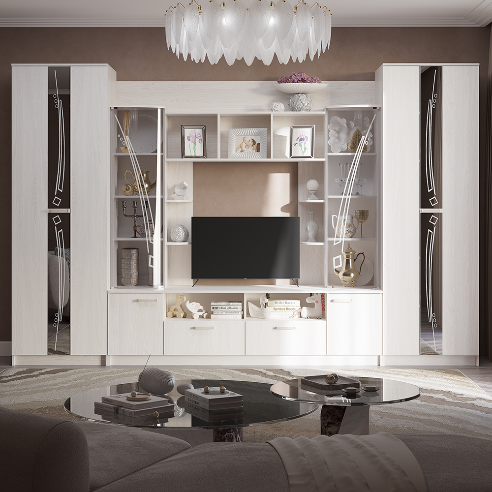 Гостиная Венеция Ясень белый