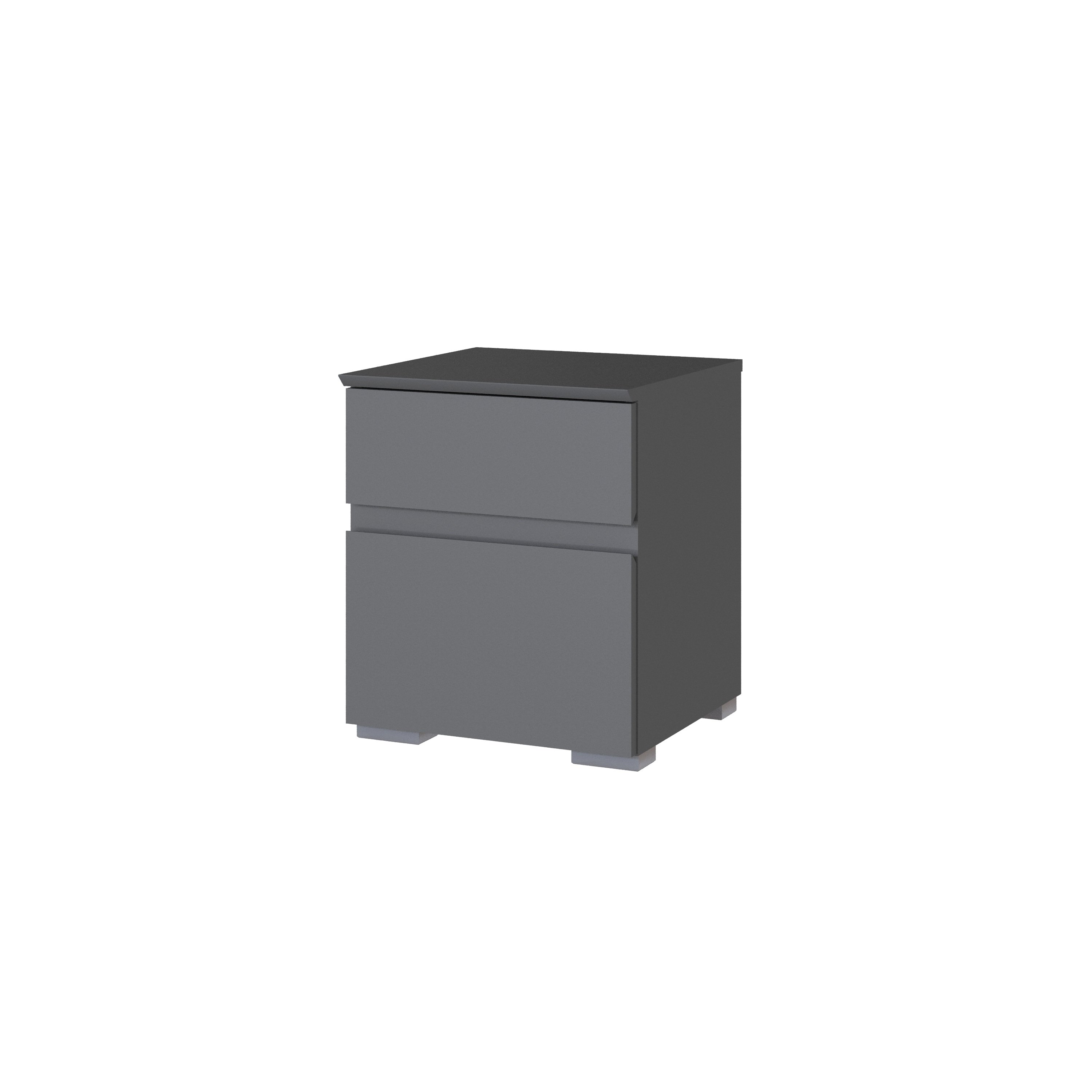 Плейона Тумба прикроватная графит серый