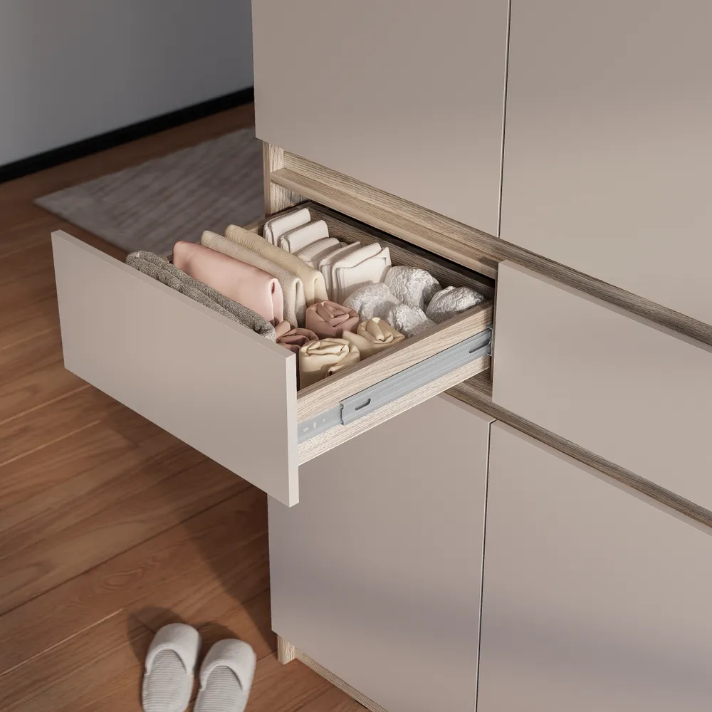 Шкаф 4-х створчатый Багира ШК-13 дуб смоки/кашеми