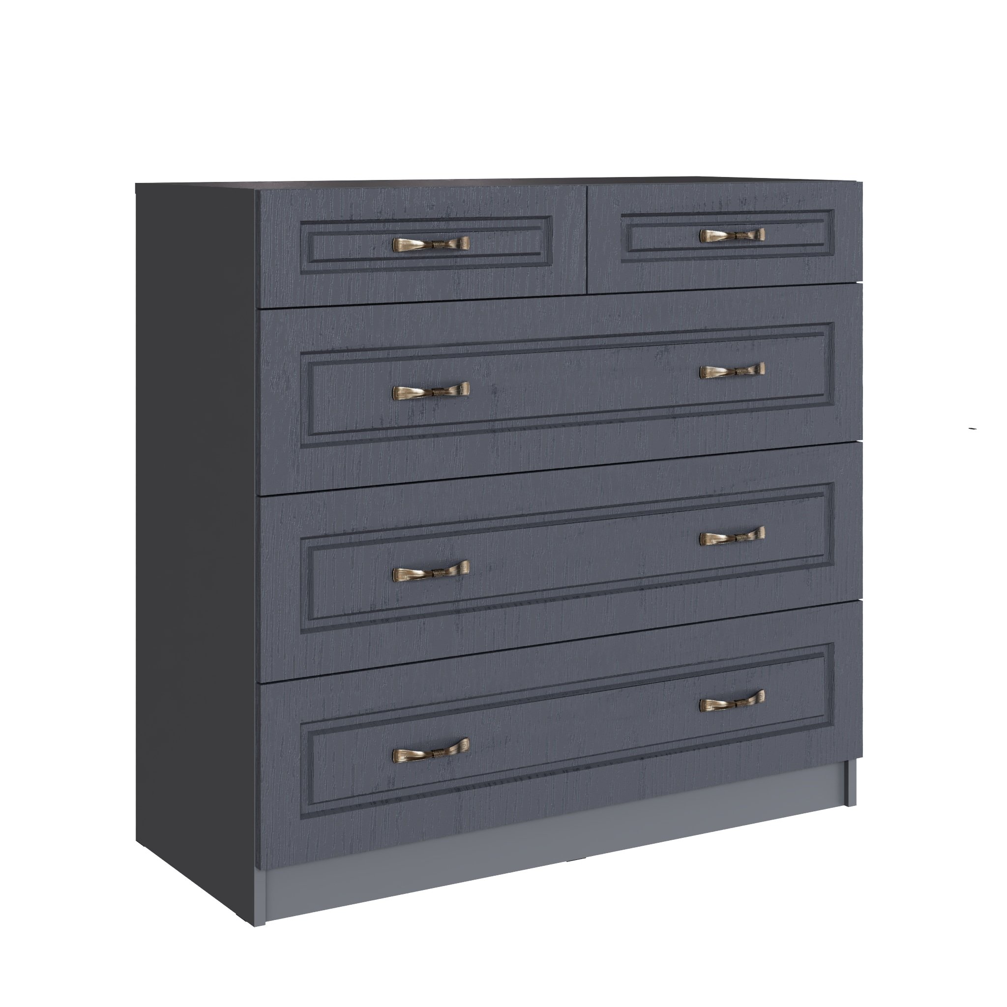 Комод Апполия 5 ящиков Графит Серый