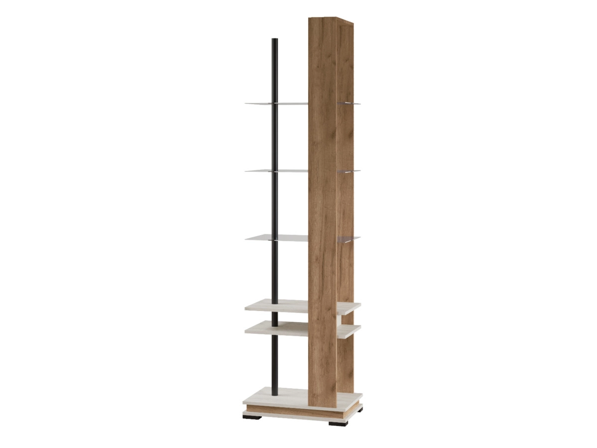 Модена стеллаж МС-1 Дуб крафт табачный/Дуб крафт 